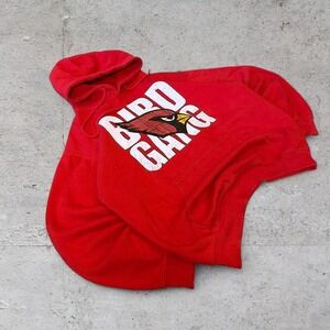 Red and white Vintage Bird gang Arizona Cardinals heavyweight cotton hoodie